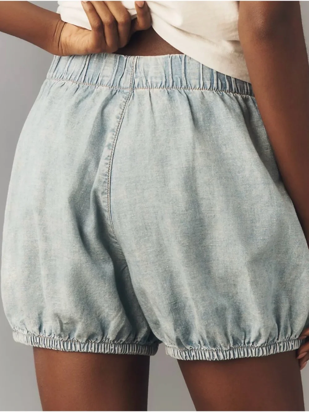 Anthropologie NWT Pilcro Cotton Linen Bloomer Shorts - Picture 3 of 4